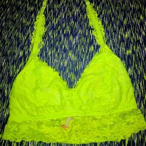 Bathing suit top it is neon green and very cute